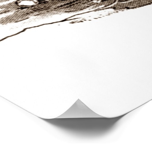 ヴィンテージカーペンター&セイピアのポスター ポスター (角)