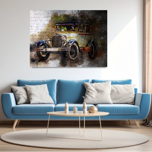 ヴィンテージカーポスターノスタルジック車のアート ポスター