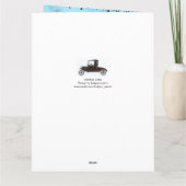 ヴィンテージカーミュージカル父の日 カード (裏面)