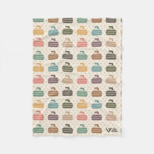 ヴィンテージカーリングラバーレトロカーリングギフトブランケット フリースブランケット (正面)