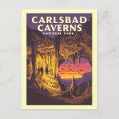 ヴィンテージカールスバッドカーヴェンズナショナルパーク ポストカード (正面)
