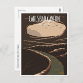 ヴィンテージカールスバッドカーヴェンズニューメキシコ国立公園 ポストカード (正面/裏面)