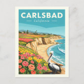 ヴィンテージカールスバッド・カリフォルニア ポストカード (正面)