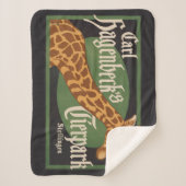 ヴィンテージカール・ハーゲンベックのティアーパークサーカスのポスター シェルパブランケット (正面)