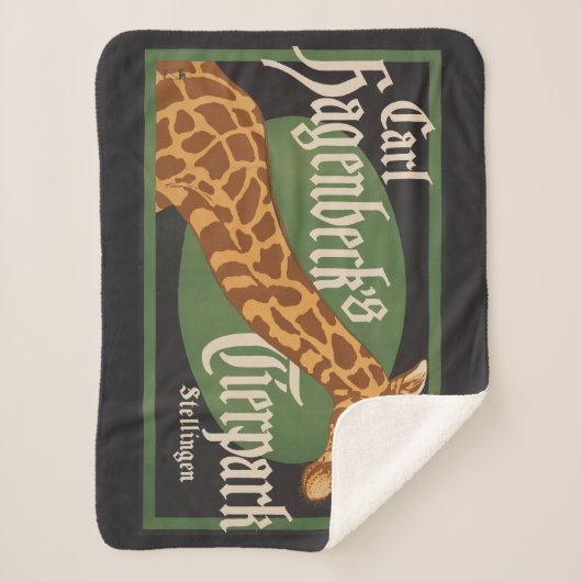 ヴィンテージカール・ハーゲンベックのティアーパークサーカスのポスター シェルパブランケット (正面)