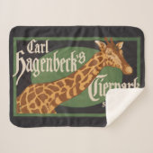 ヴィンテージカール・ハーゲンベックのティアーパークサーカスのポスター シェルパブランケット (正面(横))