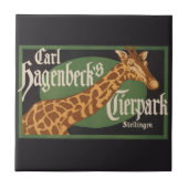 ヴィンテージカール・ハーゲンベックのティアーパークサーカスのポスター タイル (正面)