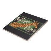 ヴィンテージカール・ハーゲンベックのティアーパークサーカスのポスター タイル (側面)