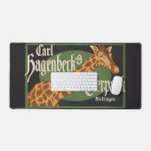 ヴィンテージカール・ハーゲンベックのティアーパークサーカスのポスター デスクマット (キーボード&マウス)