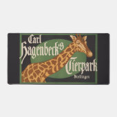 ヴィンテージカール・ハーゲンベックのティアーパークサーカスのポスター デスクマット (正面)