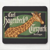 ヴィンテージカール・ハーゲンベックのティアーパークサーカスのポスター マウスパッド (正面)