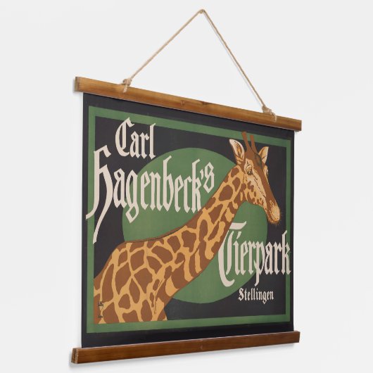 ヴィンテージカール・ハーゲンベックのティアーパークサーカスのポスター 吊り下げ型タペストリー (傾斜あり)