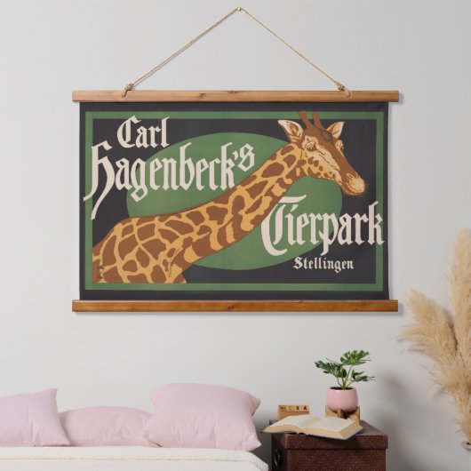 ヴィンテージカール・ハーゲンベックのティアーパークサーカスのポスター 吊り下げ型タペストリー (寝室)