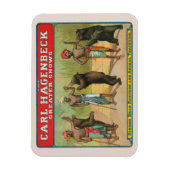 ヴィンテージカール・ハーゲンベック・サーカスのポスター マグネット (縦)