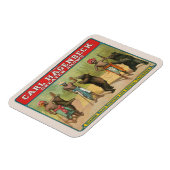 ヴィンテージカール・ハーゲンベック・サーカスのポスター マグネット (左側)