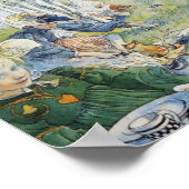 ヴィンテージカールLarsson Cray魚釣りと家族 ポスター (角)