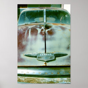 ヴィンテージカーローウェルアリゾナフォト ポスター