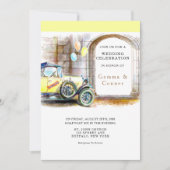 ヴィンテージカーヴィレッジ結婚ズ 招待状 (正面)