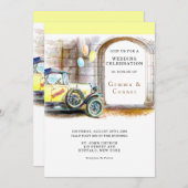 ヴィンテージカーヴィレッジ結婚ズ 招待状 (正面/裏面)