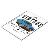 ヴィンテージカー会社ブルーGTO ノートブック (左側)