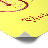 ヴィンテージカー収集、黄色の茶色 ポスター (角)