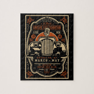 ヴィンテージカー展ポスター ジグソーパズル
