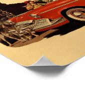 ヴィンテージカー広告ポスター ポスター (角)