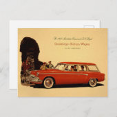 ヴィンテージカー広告 ポストカード (正面/裏面)