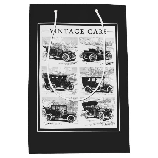 ヴィンテージカー抱き枕 ミディアムペーパーバッグ (正面)