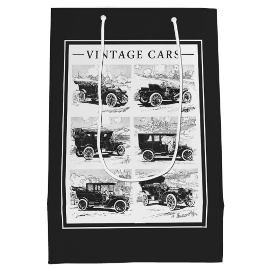 ヴィンテージカー抱き枕 ミディアムペーパーバッグ (裏面)