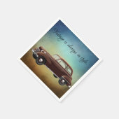 ヴィンテージカー紙パーティーナプキンス スタンダードカクテルナプキン (角)