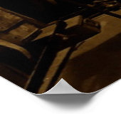 ヴィンテージカー車庫と修理店 ポスター (角)