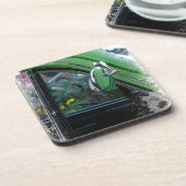 ヴィンテージカー鏡 コースター (左側)