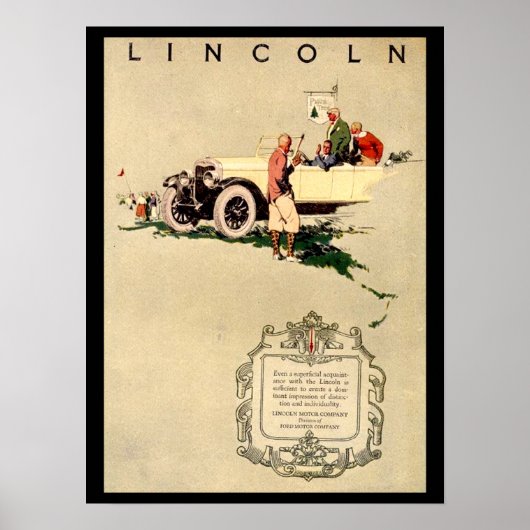 ヴィンテージカー1920のポスター ポスター (正面)