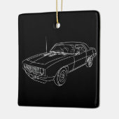 **ヴィンテージカー** セラミックオーナメント (左)