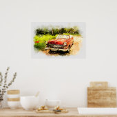 ヴィンテージカー ポスター (キッチン)
