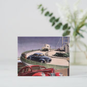 ヴィンテージカー ポストカード (スタンド正面)