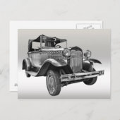 ヴィンテージカー ポストカード (正面/裏面)