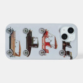 ヴィンテージカー モノグラム iPhone 15ケース (裏面横)