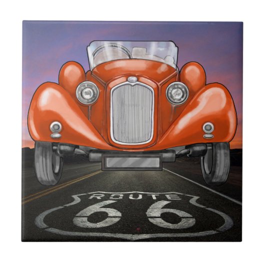 ヴィンテージカー – ルート66 - SRF タイル (正面)
