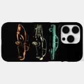 ヴィンテージカー – 80sおよび90sグラフィックレトロ Case-Mate iPhoneケース (裏面 (横))