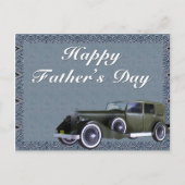 ヴィンテージカー D1 - ハッピーファザーズデー ポストカード (正面)