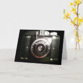 ヴィンテージカ空白のメラ挨拶カード カード (黄色い花)