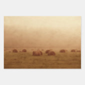 ヴィンテージカ素朴ントリーファームハイベール ラッピングペーパーシート (正面)