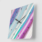 ヴィンテージカ素朴ントリー木製デコール スクエア壁時計 (傾斜)