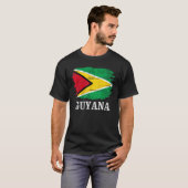 ヴィンテージガイアナ国旗 Tシャツ (正面フル)