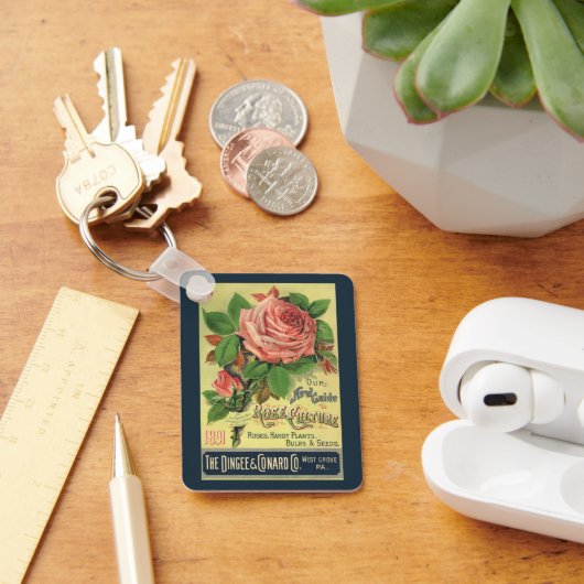 ヴィンテージガイドバラ文化本カバーアート1891 キーホルダー (デスク)