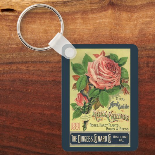 ヴィンテージガイドバラ文化本カバーアート1891 キーホルダー (正面)