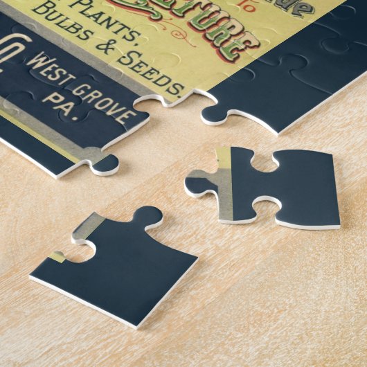 ヴィンテージガイドバラ文化本カバーアート1891 ジグソーパズル (側面)