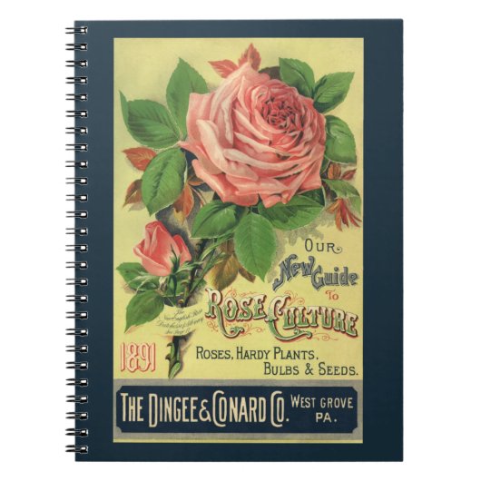 ヴィンテージガイドバラ文化本カバーアート1891 ノートブック (正面)